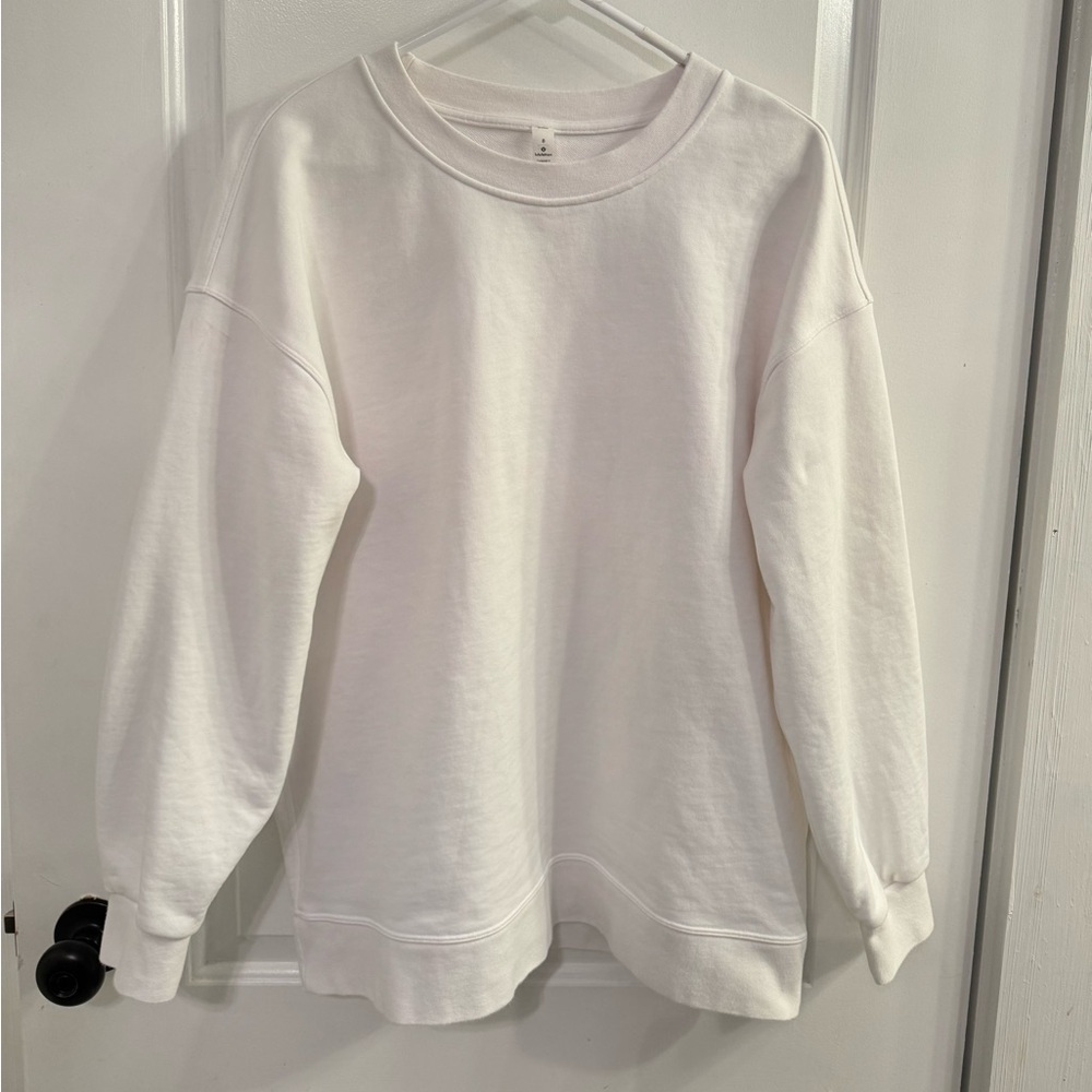 Lululemon All Yours Crew White Terry
